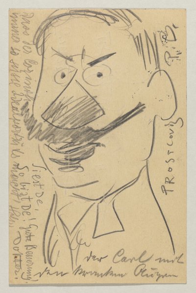 Lovis Corinth til Carl Strathmann: postkort, poststemplet 21. februar 1904 af Lovis Corinth