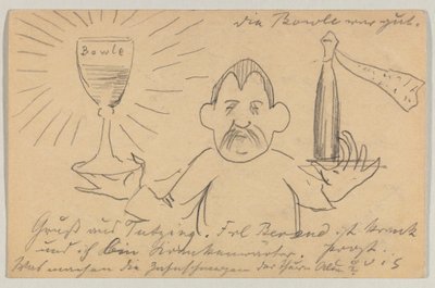 Lovis Corinth til Carl Strathmann: postkort, poststemplet 22. september 1902 af Lovis Corinth