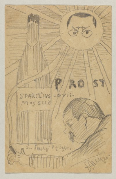 Lovis Corinth til Carl Strathmann: postkort, poststemplet 26. december 1897 af Lovis Corinth