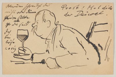 Lovis Corinth til Carl Strathmann: postkort, poststemplet 2. september 1902 af Lovis Corinth