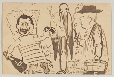 Lovis Corinth til Carl Strathmann: postkort, poststemplet 3. september 1902 af Lovis Corinth