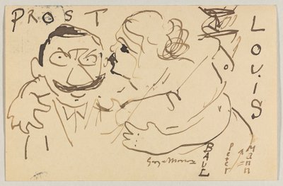 Lovis Corinth til Carl Strathmann: postkort, poststemplet 9. december 1908 af Lovis Corinth