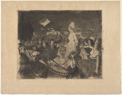 Marie Antoinette på vej til skafottet af Lovis Corinth