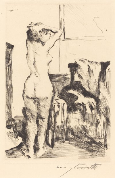 Modelstudie Study of a Model, 1916. af Lovis Corinth