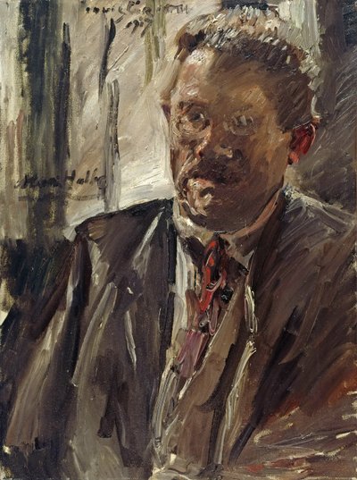 Portræt af Max Halbe 1865-1944, 1917. af Lovis Corinth