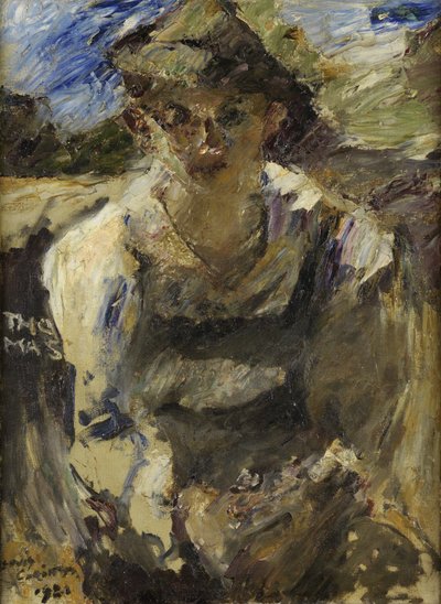 Portræt af sønnen Thomas af Lovis Corinth