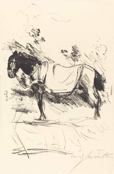 Reitpferd Ridehest, 1916. af Lovis Corinth