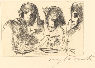 Skakspil (skakspillere) af Lovis Corinth