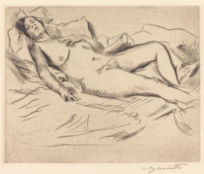 Sovende kvinde af Lovis Corinth