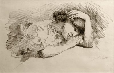 Sovende af Lovis Corinth