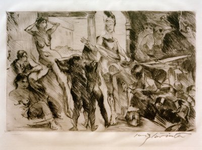 Vulkanens smedje af Lovis Corinth