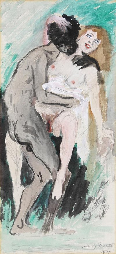 Sort og blond af Lovis Corinth
