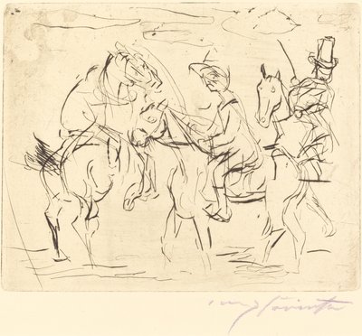 Sunday Riders Sunday Riders, 1920. af Lovis Corinth