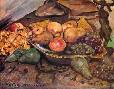 Stilleben med frugt, c20. århundrede af Lovis Corinth