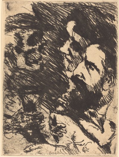 Tod bei Strucks Death Visits the Strucks, 1921 udgivet 1922. af Lovis Corinth
