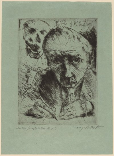 Døden og kunstneren af Lovis Corinth