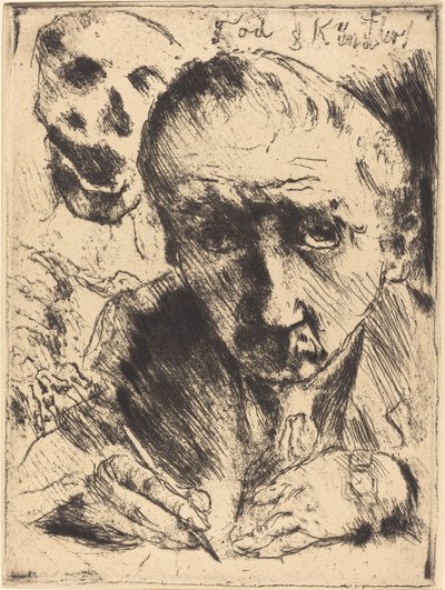 Death and the Artist Death and the Artist, 1921 udgivet 1922. af Lovis Corinth