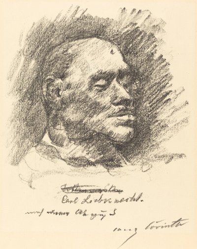 Liebknechts dødsmaske af Lovis Corinth