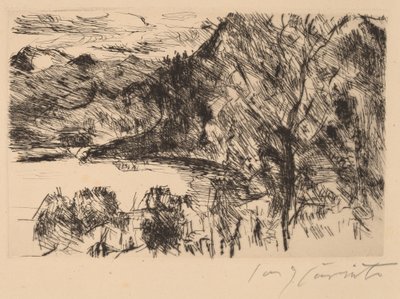 Walchensee mit Jochberg (Walchensee med Jochberg) af Lovis Corinth