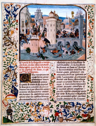 Massakre på bondeoprørerne i Meaux, 1358, c1475 af Loyset Liedet