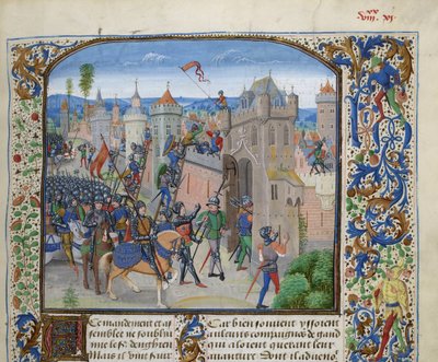 Belejring af Gent af Ludvig II af Male, ca 1470-1475. af Loyset Liedet