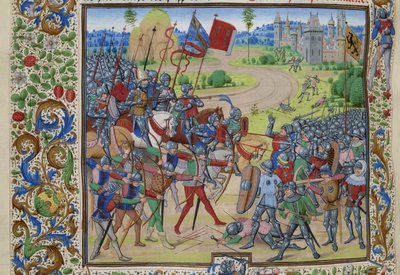 Slaget ved Dunkerque den 25. maj 1383, ca 1470-1475. af Loyset Liedet