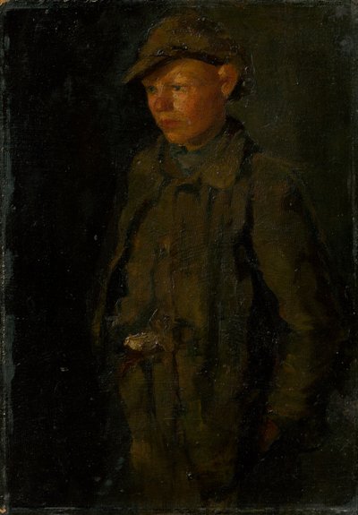 Stående dreng af Laszlo Mednyanszky