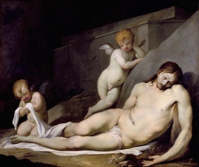 Dead Christ (olie på lærred) af Lubin Baugin