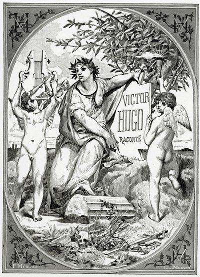 Victor Hugo fortalt af et vidne om sit liv, 19. århundrede (sw-stik) af Luc Oliver Merson
