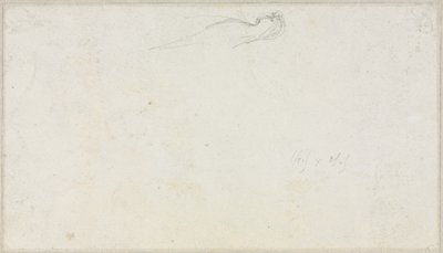 Skitse af en sfinx [] verso, ca. 1879-80. af Luc Olivier Merson