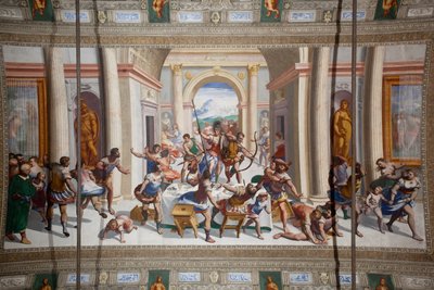 Historien om Ulysses (tilbagekomsten), loftet i Salone Cambiaso af Luca Cambiaso