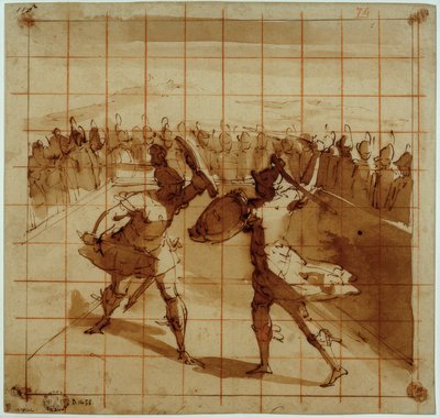 Æneas mod Turnus af Luca Cambiaso