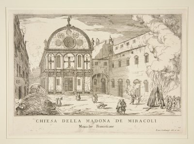 Madona de Miracoli-kirken, fra af Luca Carlevarijs