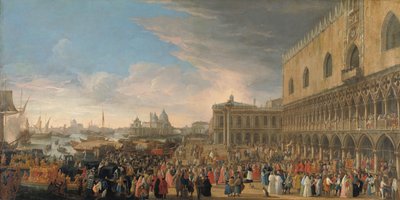 Den franske ambassadørs indtog i Venedig i 1706 Henri-Charles Arnauld de Pomponnes ceremonielle indrejse, kendt som Abbé de Pomponne, i Venedig som fransk ambassadør den 10. maj 1706 af Luca Carlevarijs