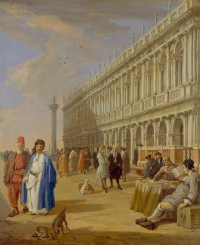 Piazzetta, Venedig, 1720-1729 af Luca Carlevarijs