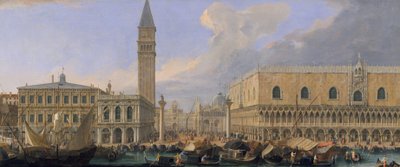 Moloen, Venedig, fra Bacino di San Marco, ca. 1709 af Luca Carlevaris
