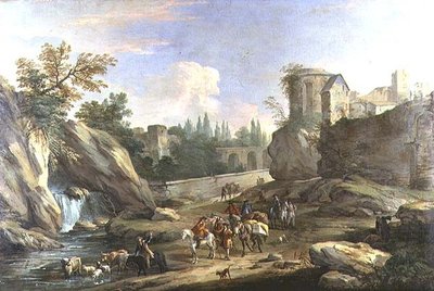Rejsende i Campagna af Luca Carlevaris