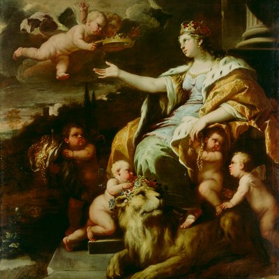 Allegory of Magnanimity, ca. 1670 (olie på lærred) af Luca Giordano
