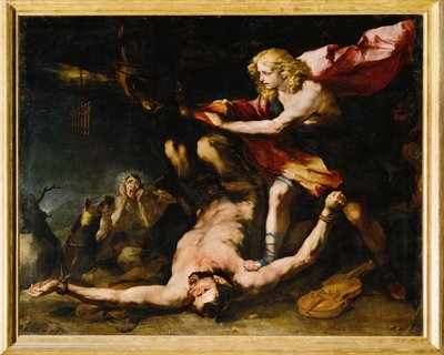 Apollo and Marsyas (maleri på lærred) af Luca Giordano