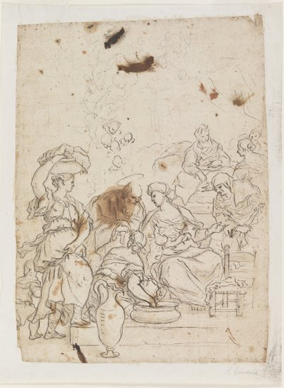 Jomfruens fødsel af Luca Giordano