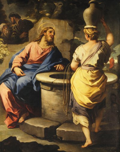 Kristus og Samarias kvinde ved brønden, ca. 1697 af Luca Giordano