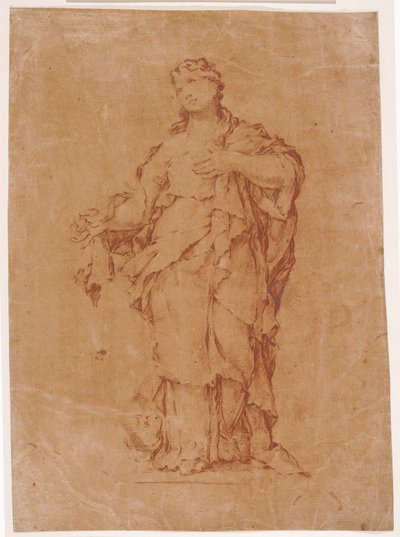 Maria Magdalena, efter Algardis statue i s. Silvestro på Quirinale af Luca Giordano