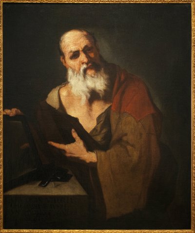 Platon (424-348 f.Kr.). Maleri af Luca Giordano (1634-1705), olie på lærred af Luca Giordano