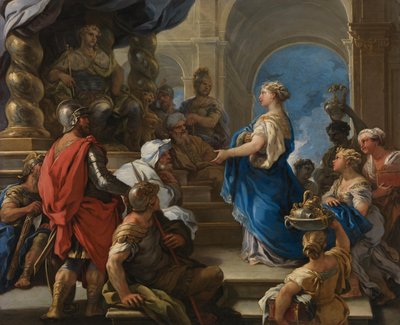 Salomo og dronningen af Saba af Luca Giordano