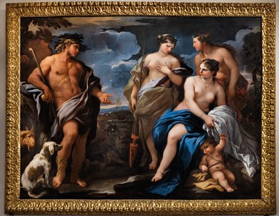 The Judgment of Paris, anden halvdel af 1600-tallet (olie på lærred) af Luca Giordano