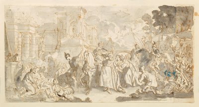 Mordechais fristelse () af Luca Giordano
