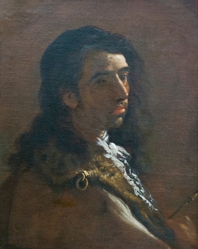 Ungdomligt selvportræt (olie på lærred) af Luca Giordano