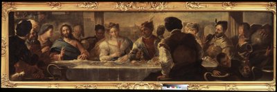 ""brylluppet i Cana"" (Miraklet i Cana) Maleri af Luca Giordano (1632-1705) Pushkin Museum, Moskva af Luca Giordano