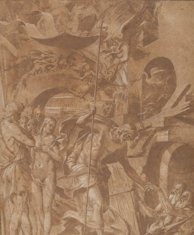 Kristus i Limbo, ca. 1547-48. af Luca Penni