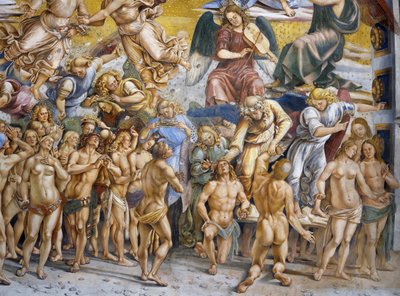 Velsignet i paradis, fra Last Judgment fresco-cyklus af Luca Signorelli